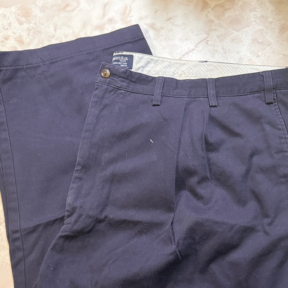 St. John's Bay Men's Dark Blue Chinos
